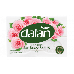 Dalan Geleneksel Saf Beyaz Sabun (gul) 4'lu 600 Gr  