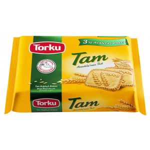 Torku Tam Bugdaylı Bıskuvı 3lu Paket 393 Gr  