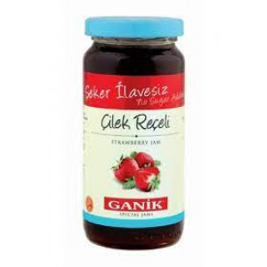 Ganik Şekersizz Çilek Reçeli 290 Gr  