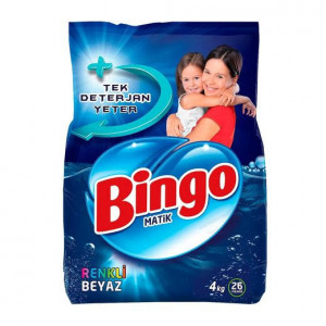 Bingo Matık Renkli Beyaz 4 Kg