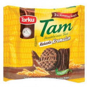 Torku Tam Kakaolu Kremalım Bıskuvı 3'lü (3x83) 249 Gr  